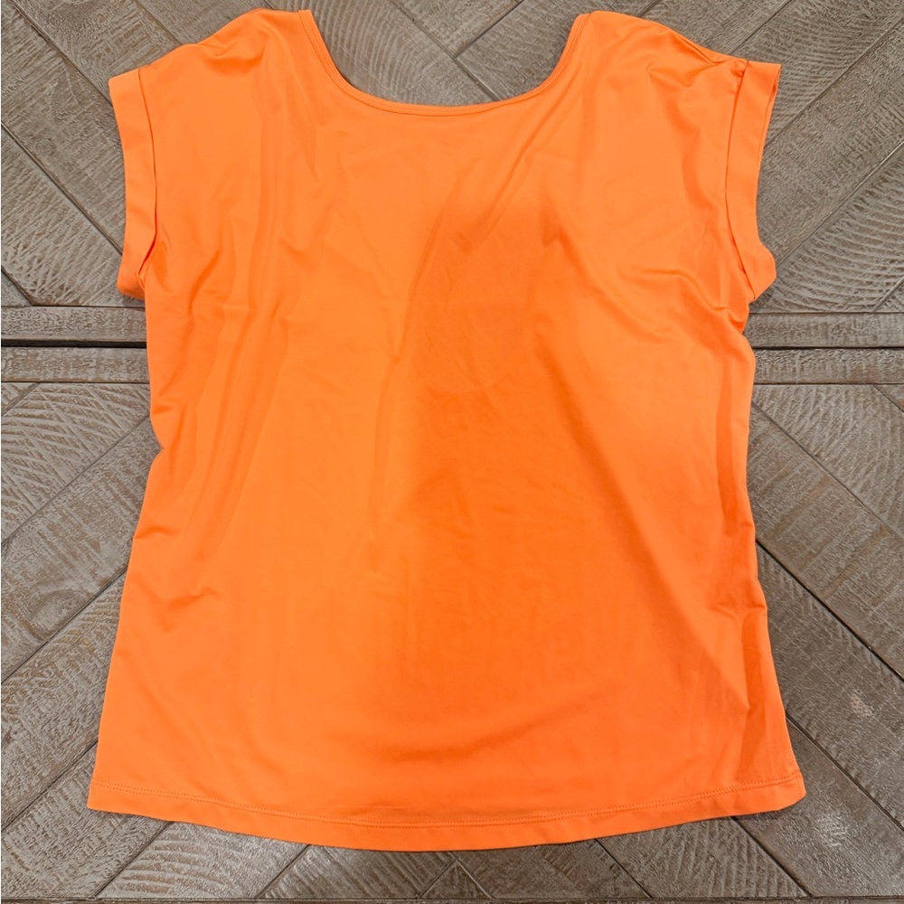 Bright Orange Women's Short Sleeve Top